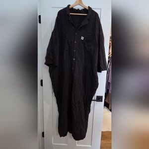 Lucy & Yak Black Textured Jumpsuit